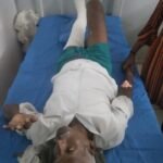 Maruti Van और मोटरसाइकिल की भिड़ंत में मोटरसाइकिल सवार घायल को उपचार हेतु रहीमाबाद अशोका हॉस्पिटल लाया गया