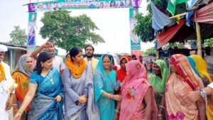 मधुबनी में प्रदेश अध्यक्ष Ritu Jaiswal जी का जोरदार स्वागत 2 Ritu Jaiswal 1