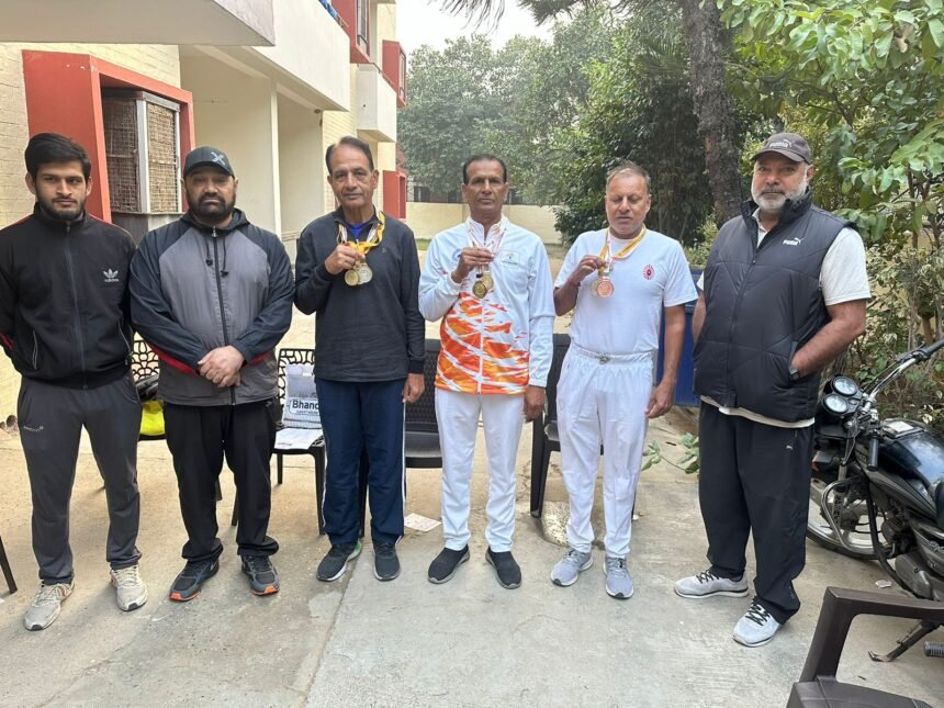 32nd Haryana Masters Athletics Championship ताऊ देवी लाल एथलेटिक्स स्टेडियम में 1 32nd Haryana Masters Athletics Championship