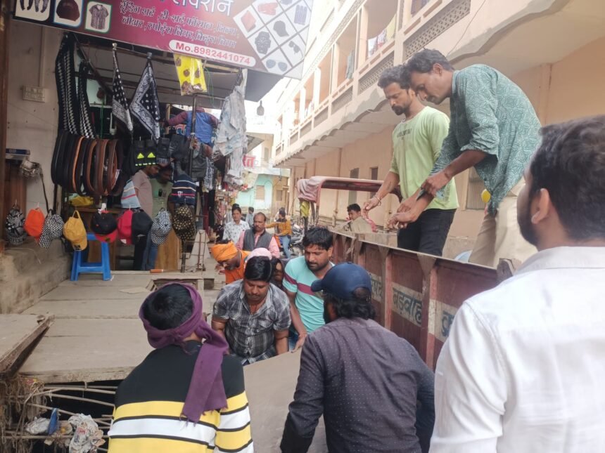 MG Road से लगे मार्ग की कार्यवाही