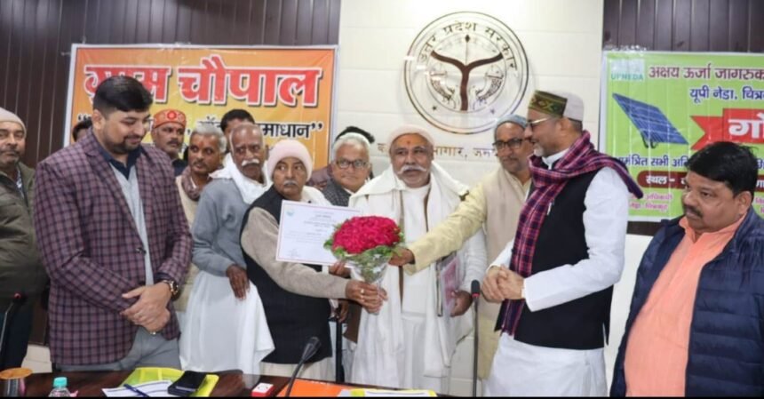 RK Singh Patel पटेल ने कहा यह ग्राम चैपाल की प्रथम वर्षगांठ