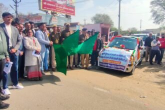 Road Safety Month वाहन रैली निकालकर जागरुकता का सन्देश