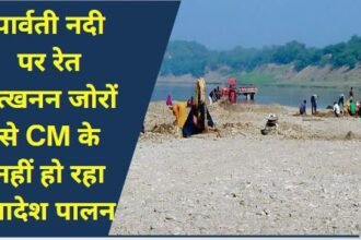 Bhitarwar News: मोहनगढ़ स्थित पार्वती नदी पर रेत उत्खनन की शिकायत पर माइनिंग विभाग की कार्यवाही