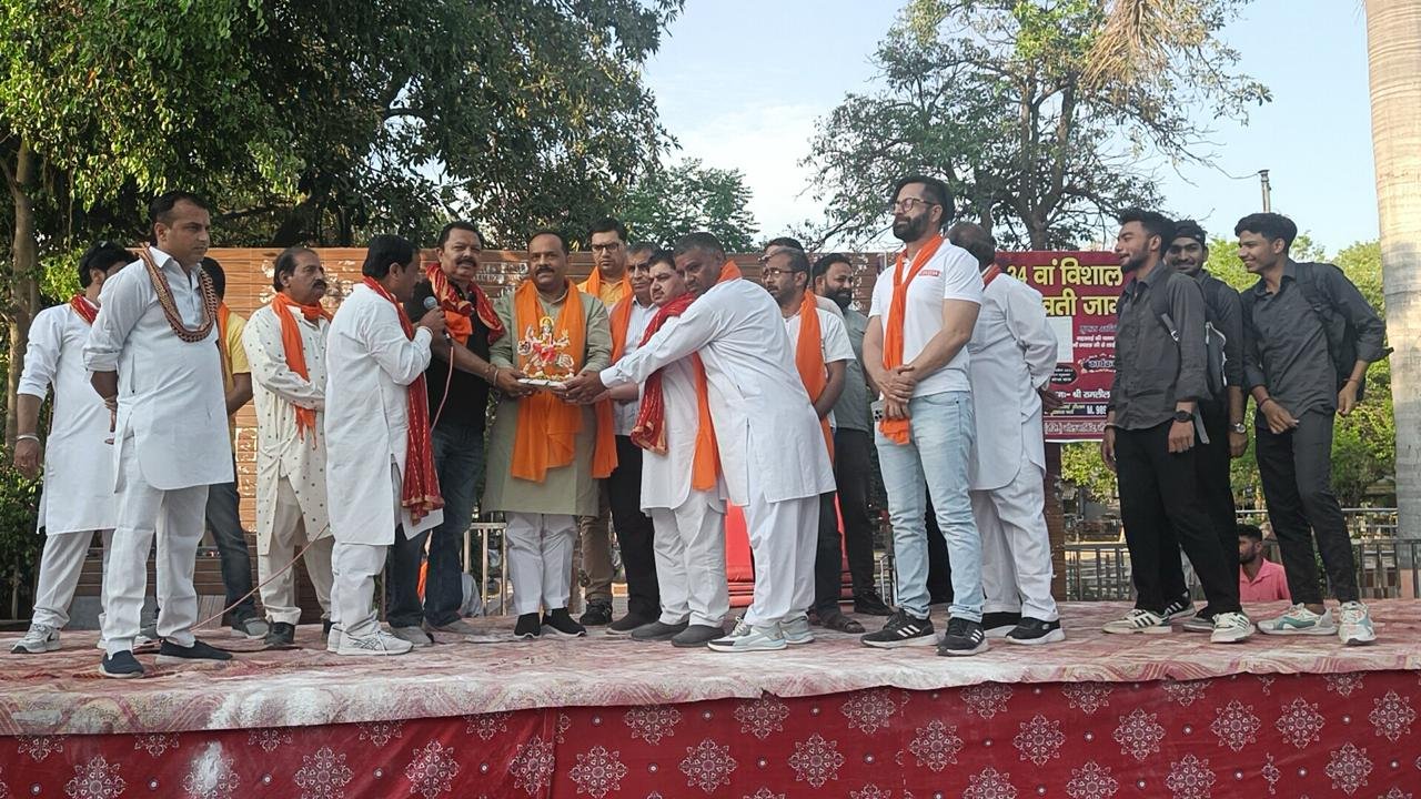 Ram Navami Celebration: राम नवमी के उपलक्ष्य में नीलोखेड़ी शहर में निकाली विशाल शोभा यात्रा