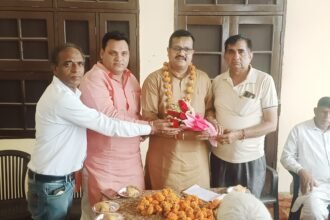 BJP Party: बस्तली की पंजाबी धर्मशाला में हुई पन्ना प्रमुख की बैठक, भारी संख्या में पहुंचे लोग