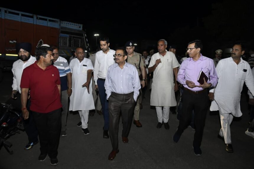 Chief Secretary टीवीएसएन प्रसाद ने थानेसर व पिपली अनाज मंडी का किया औचक निरीक्षण