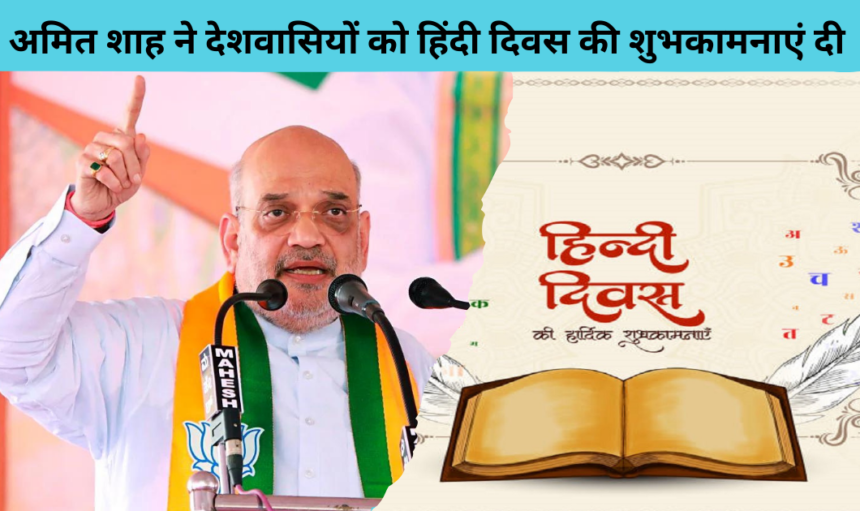 अमित शाह ने देशवासियों को हिंदी दिवस की शुभकामनाएं दी