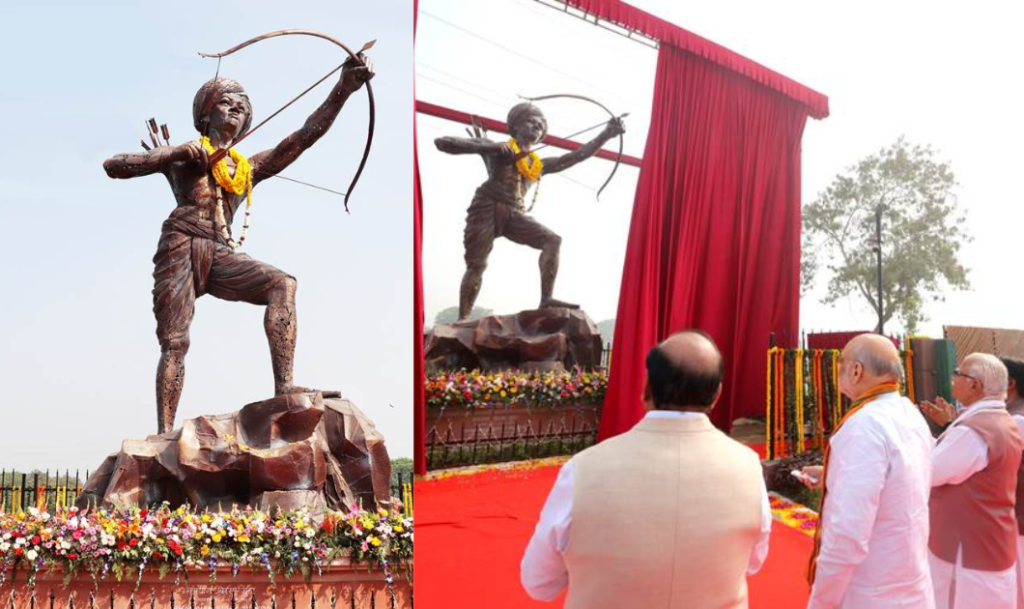 Birsa Munda Jayanti : गृह मंत्री अमित शाह ने भगवान बिरसा मुंडा की नई दिल्ली में भव्य प्रतिमा स्थापित की