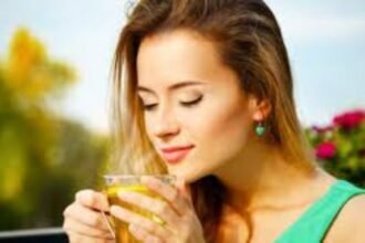 Drinking Green Tea