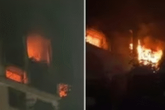 वाशी रहेजा रेजीडेंसी में भीषण आग